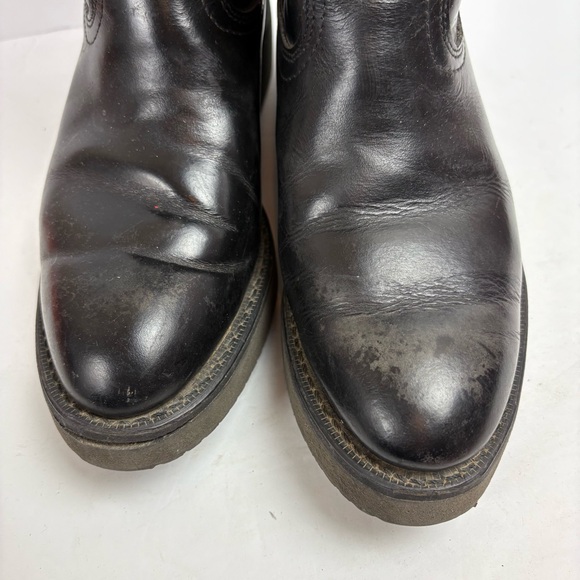 Durango Black Boots Cowboy Western Work Rubber Ultra Soles Oil Resistant 7D - Picture 5 of 16